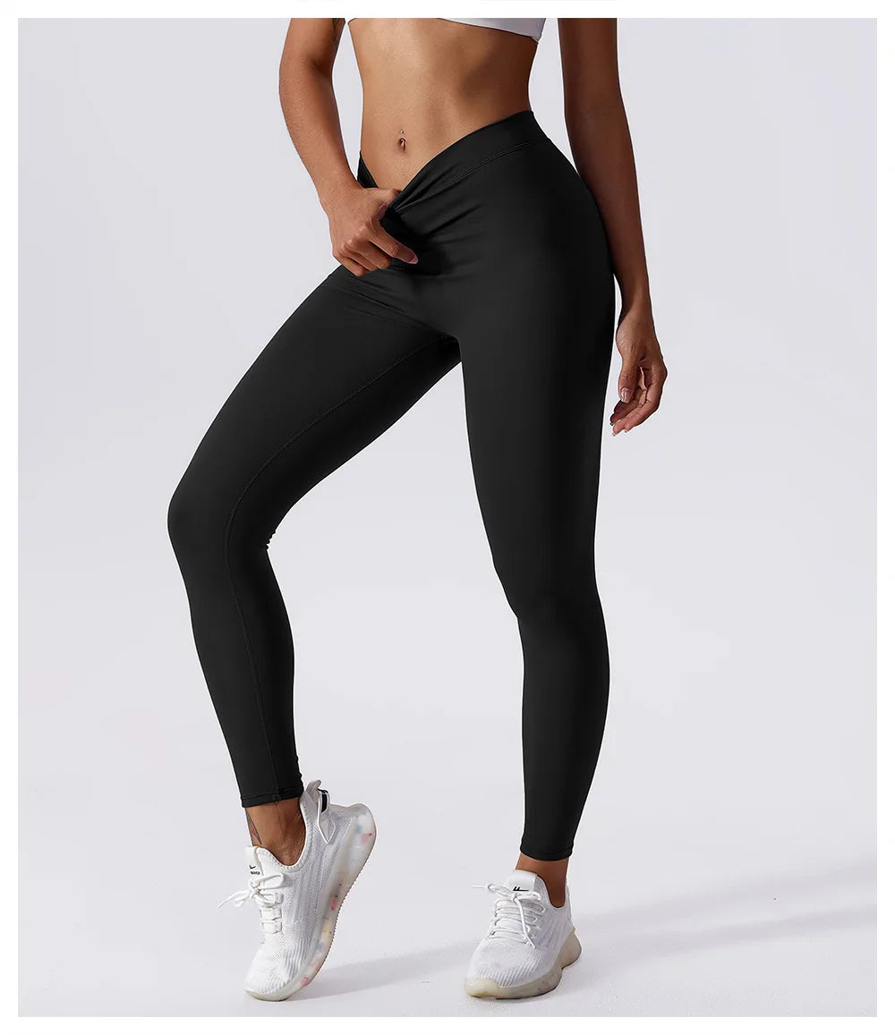 Back V Women Yoga Pants Choose One Size Larger