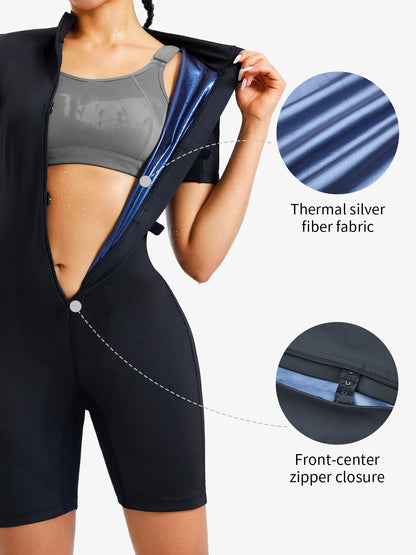 Women's Athletic Fat Burning Sauna Suit