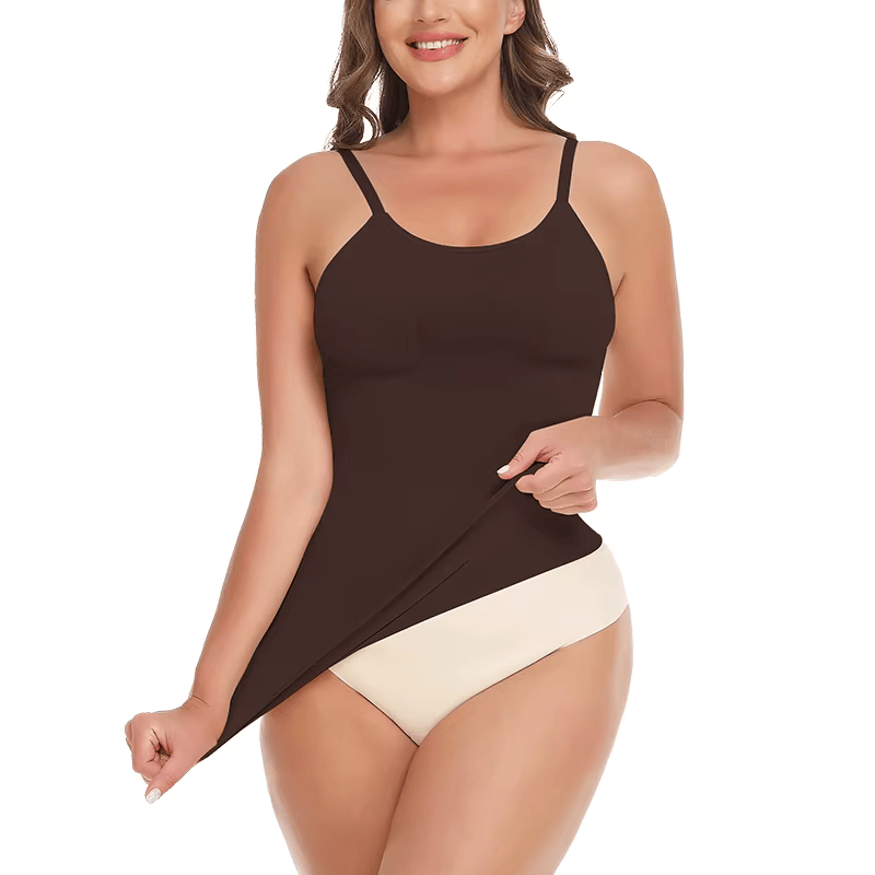Everyday Scoop Neck Shaper Cami Top with Spaghetti Strap All Day Wear