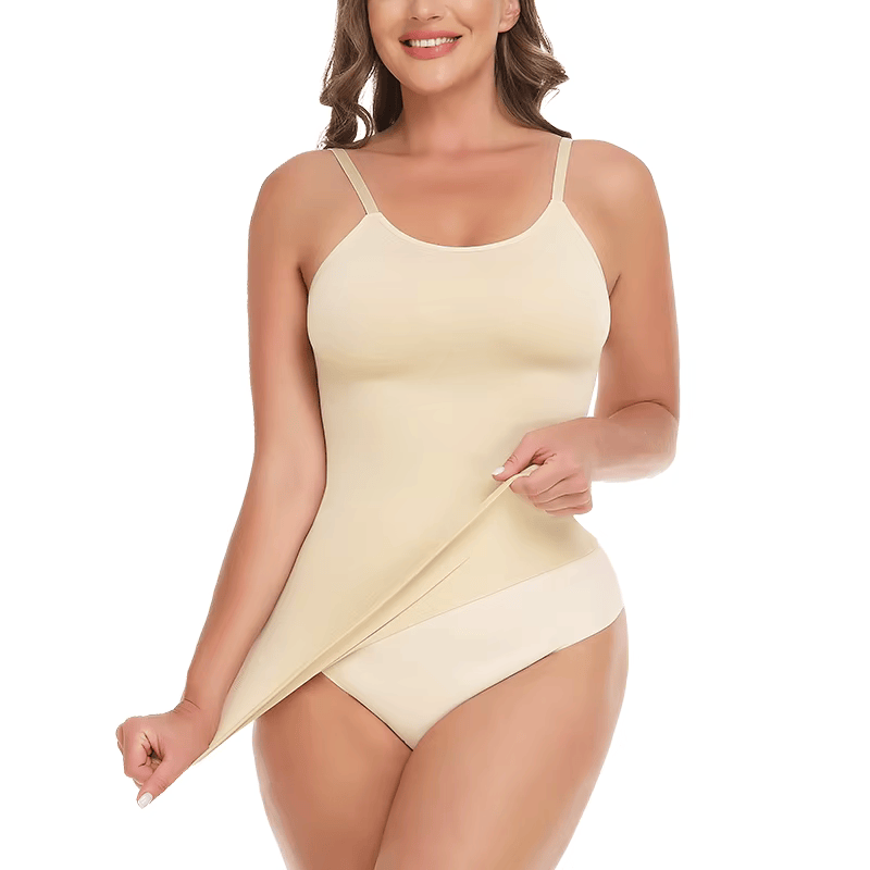 Everyday Scoop Neck Shaper Cami Top with Spaghetti Strap All Day Wear