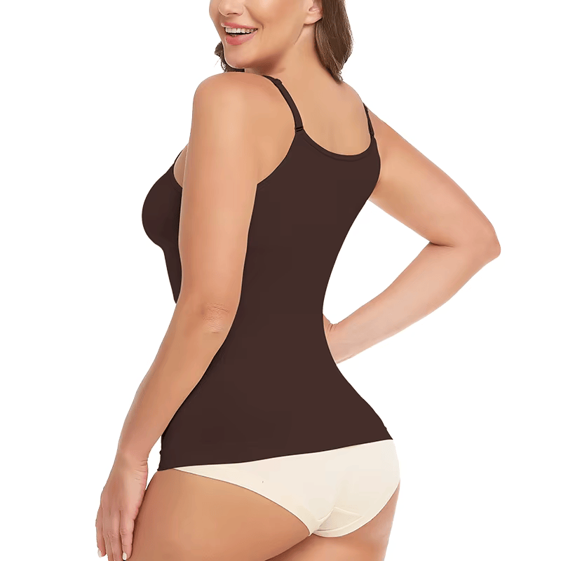 Everyday Scoop Neck Shaper Cami Top with Spaghetti Strap All Day Wear