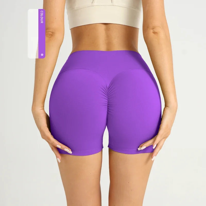 Women's Seamless Yoga Shorts Butt Lifting Fitness Pants
