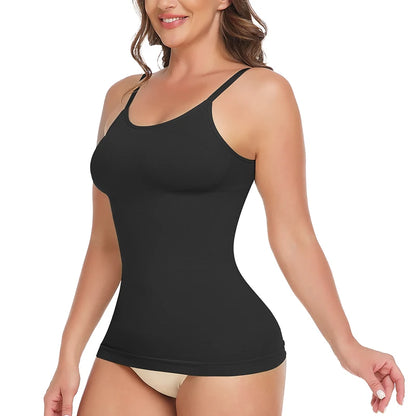 Everyday Scoop Neck Shaper Cami Top with Spaghetti Strap All Day Wear