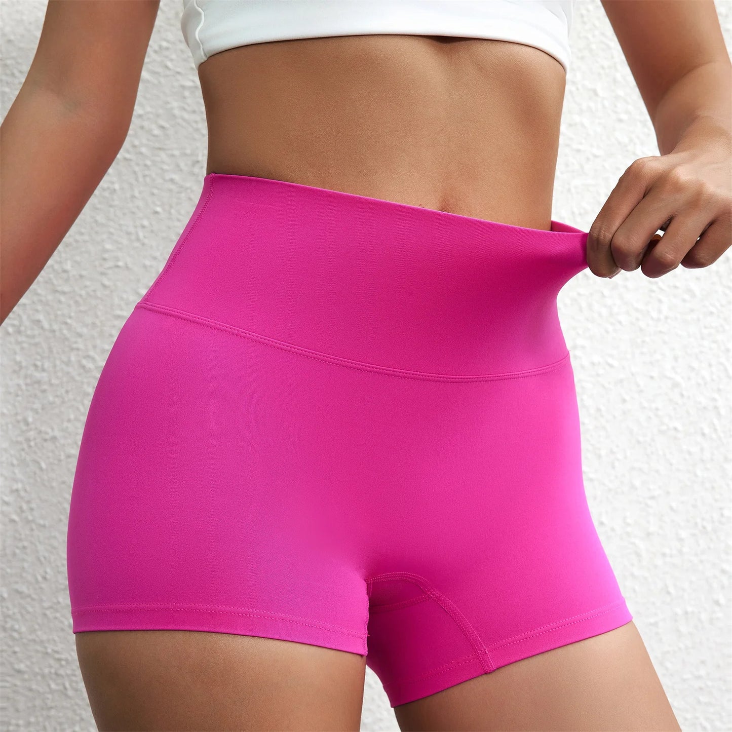 Solid Color Tight Compression Sport Shorts