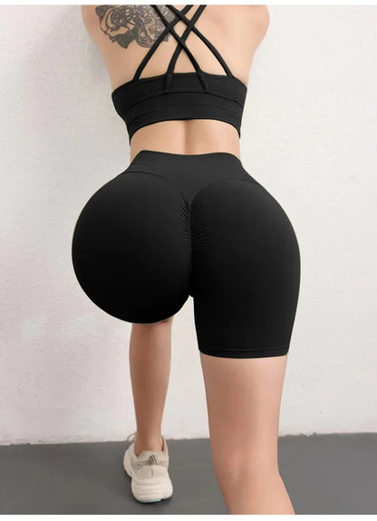Women's Seamless Yoga Shorts Butt Lifting Fitness Pants