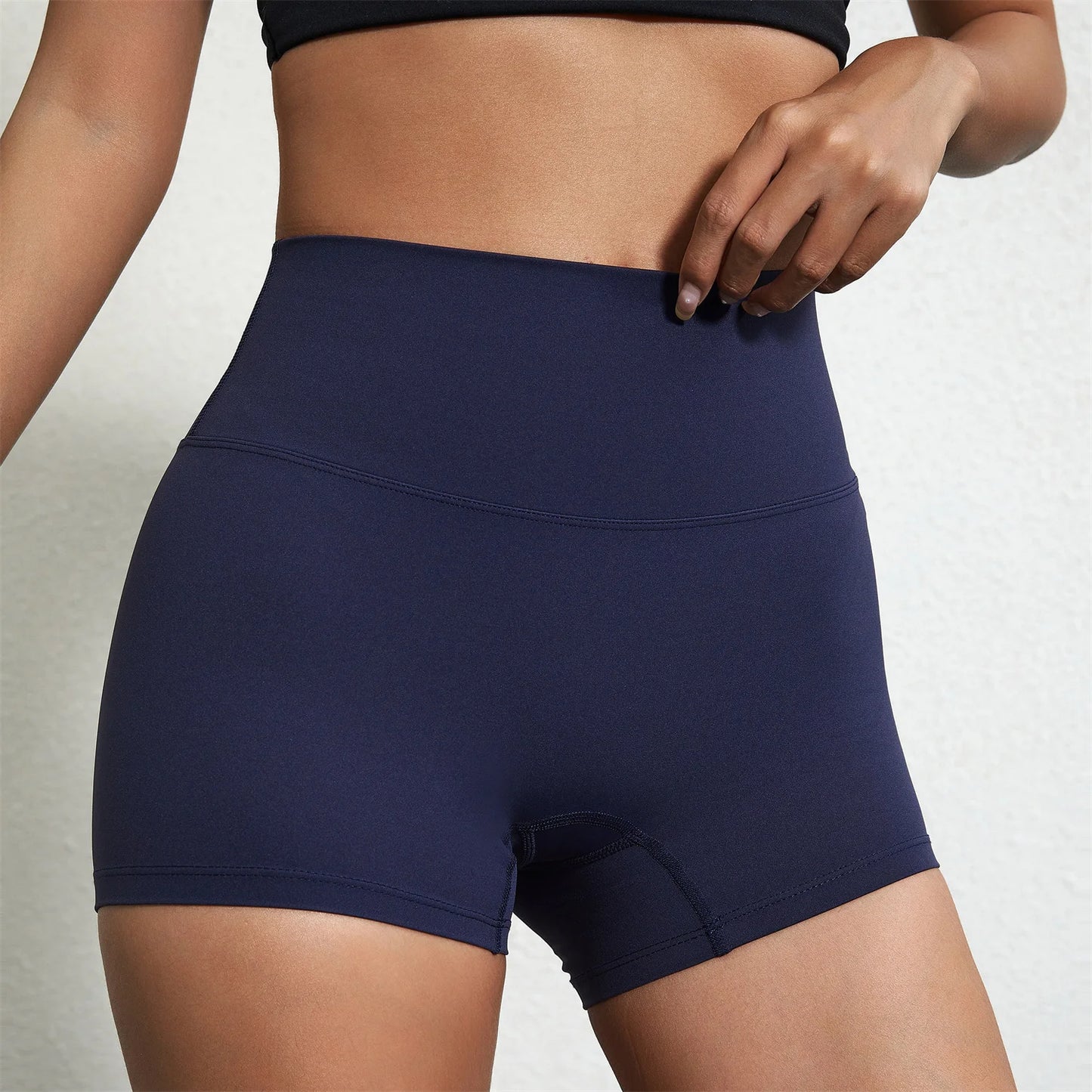 Solid Color Tight Compression Sport Shorts