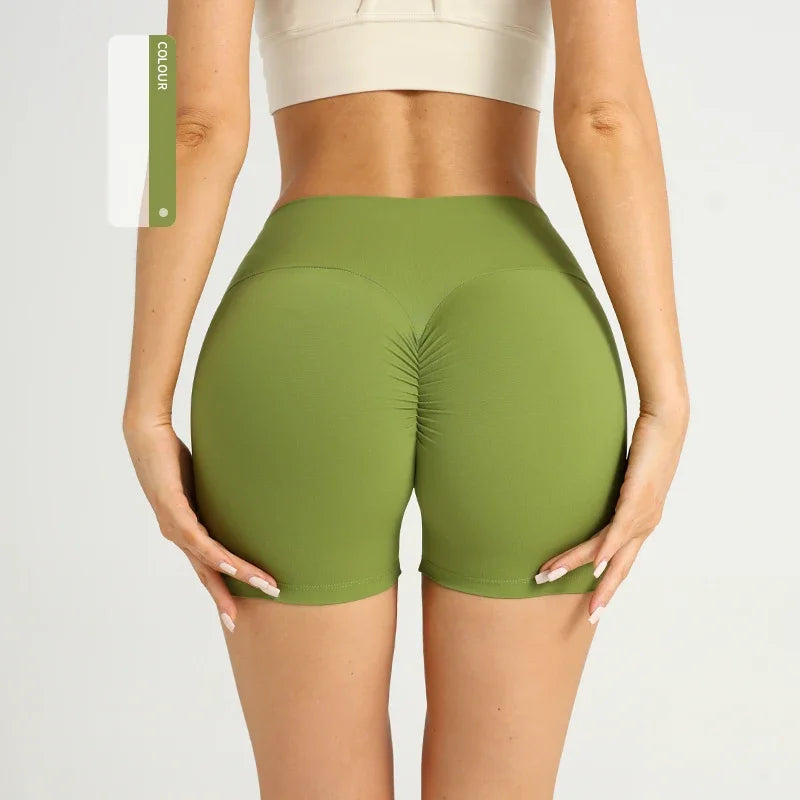 Women's Seamless Yoga Shorts Butt Lifting Fitness Pants
