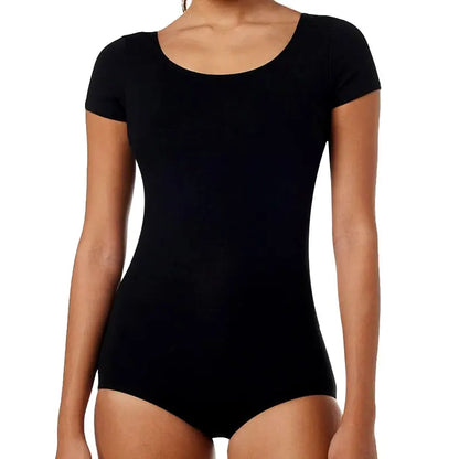 Women's Basic Gymnastics Short Sleeve Romper