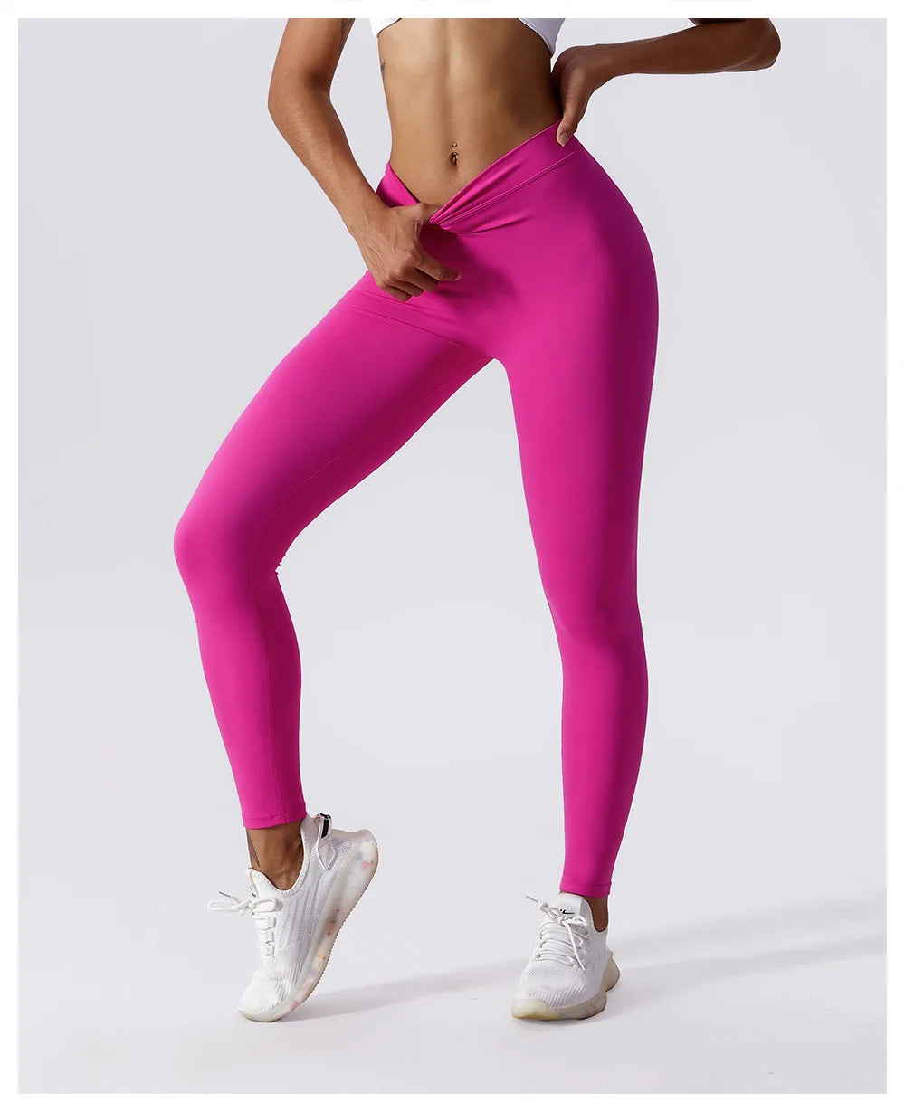 Back V Women Yoga Pants Choose One Size Larger