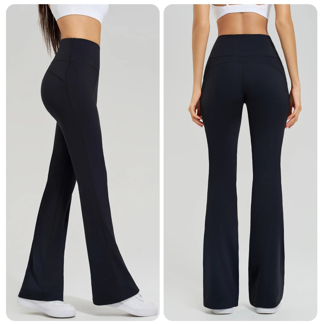 High Waist Flared Yoga Pants