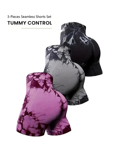 Tie Dye Workout Shorts For Women